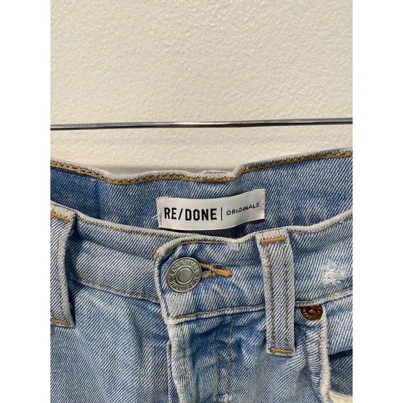 Redone 90s High Rise Ankle Crop REGAL DARK CRYSTRAL Wash Size 26 - Picture 4 of 7